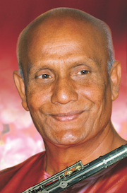 Sri Chinmoy at music for meditation concert